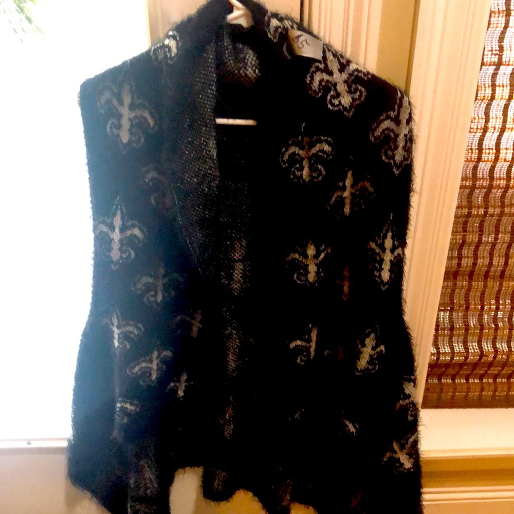 Fleur de Lis sweater cardigan